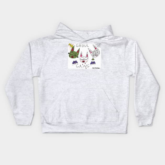 Ghoul Gang Kids Hoodie by Kat Kathleen 